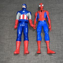 Captain America And Spider-Man Action Figures 