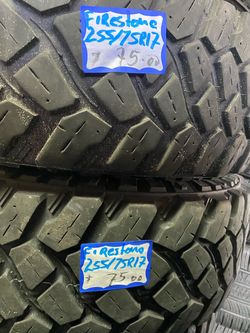 4-255-75-17 Firestone $75 each one install