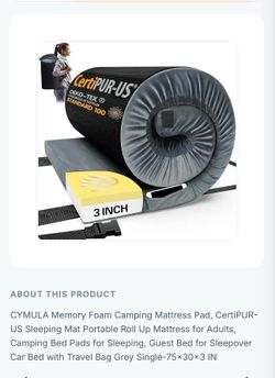 Camping mattress