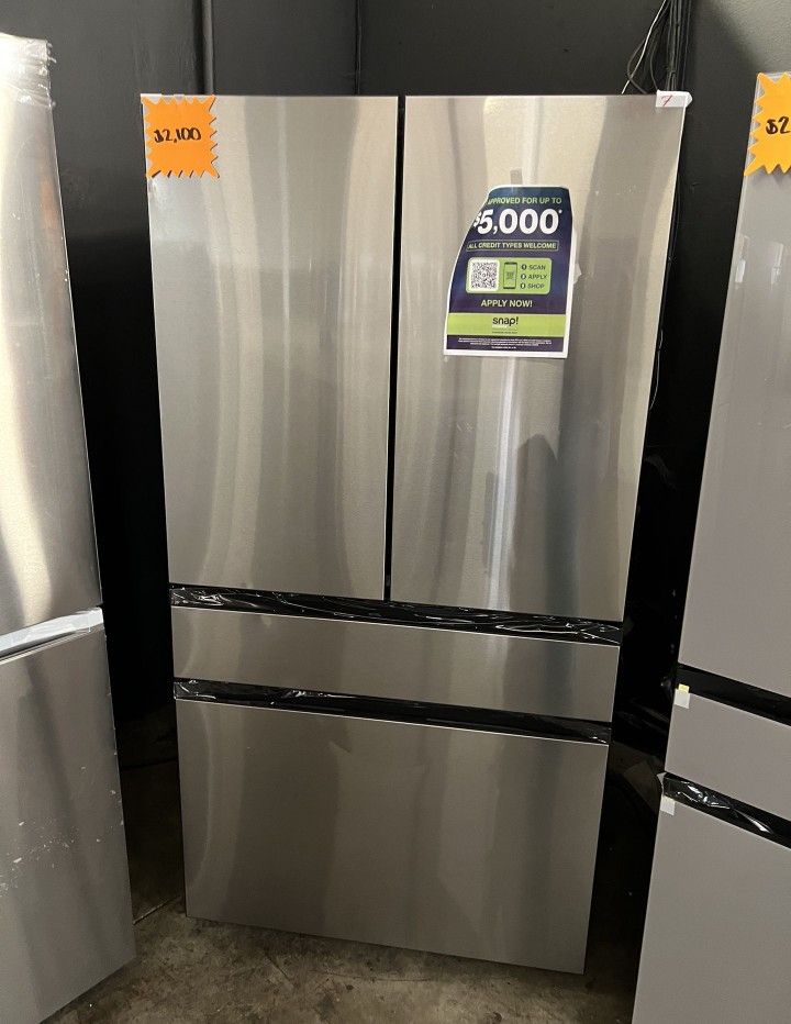 stainless door steel samsung refrigerator four