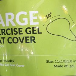 New And Package Large Exercise Gel Bike Seat Cover 15 Firm