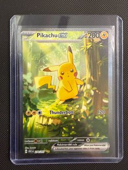 Ascended heroes Pikachu pokemon card (treekachu) NM