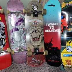 Complete skateboards and deck make offer