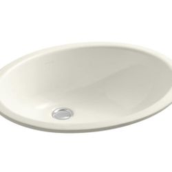 Kohler K-2210-N-96 1-Bowl Undermount Bath Sink w/Sealed Overflow Biscuit(NEW)