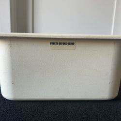 Carlisle 1/3 Size Food Pan White Plastic NSF NCM1102 Restaurant Prep Insert