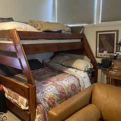Wooden Bunk Bed Twin + Full