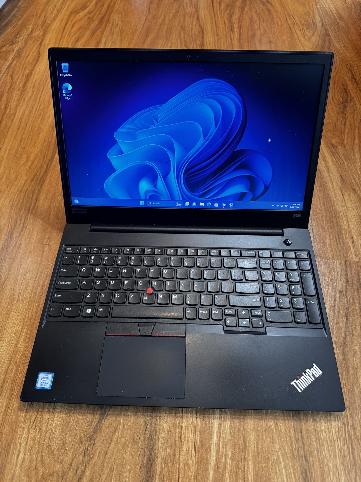 Lenovo ThinkPad E590 core i3 8th gen 8GB Ram 256GB SSD Windows 11 Pro 15.6” FHD Screen Laptop with charger in Excellent Working condition!!!!!  Specif