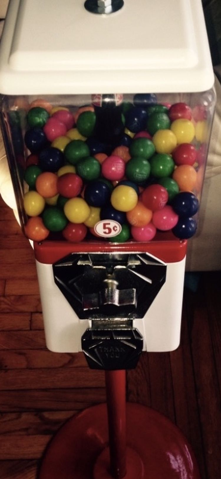 Coca Cola Themed Gum Ball Machine With Stand