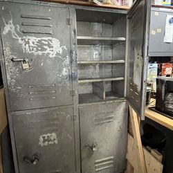 Vintage Steel Storage Locker