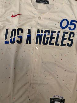 Cream Los Angeles dodgers Freddy freeman city connect Jersey