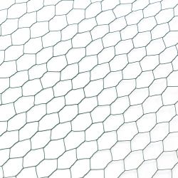 60M Large Size Galvanized Hexagonal Floral Green Chicken Wire, Outdoor Anti-Rust Chicken Wire Poultry Netting for Garden, Large Chicken Coop Wire Fenc