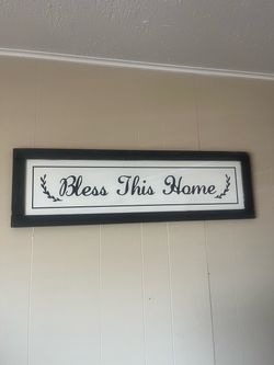 Bless This Home Framed Wall Decor – $40