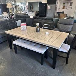 Two tonned Dining table set 6PC