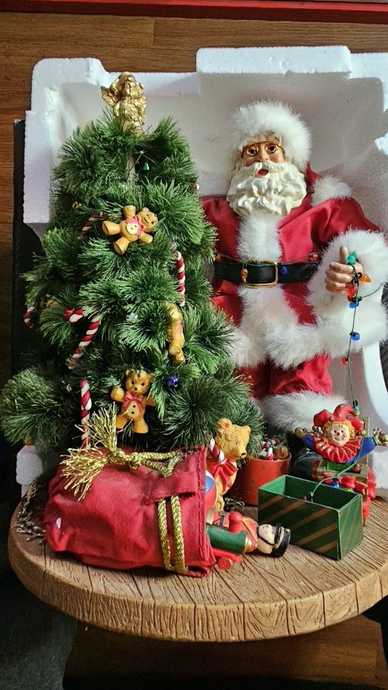 Santa and Christmas Tree Decor
