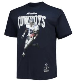 Dallas Cowboys Emmitt Smith Mitchell & Ness T Shirt Mens 2XL & 2XLT New