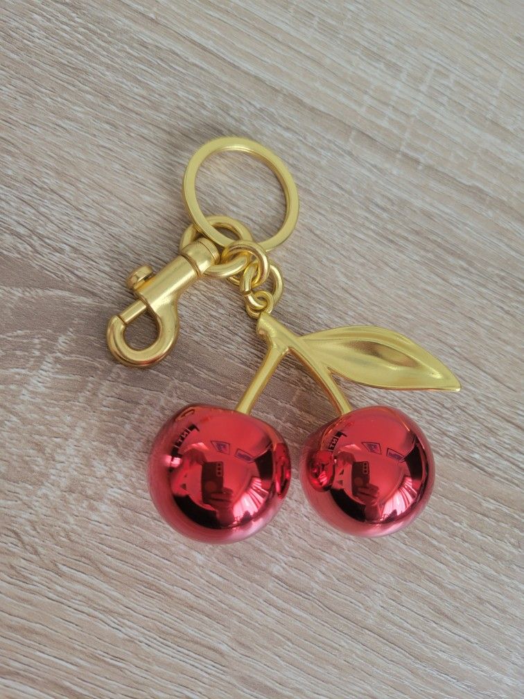 Large Cherry Bag Charm/Keychain