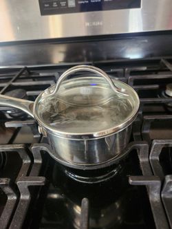 Princee House Stainless Steel Saucepan with Glass Lid