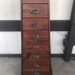 Pier 1 Tall Dresser Cabinet Tapered 