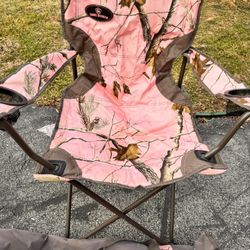 Pink Realtree Camo Camping Chair