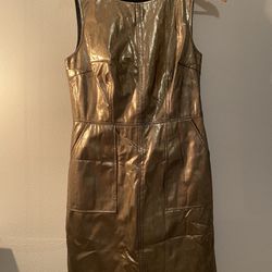 Metallic Gold Cocktail Dress 