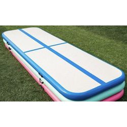 16 Feet X 3.3 Feet Air Tumbling Mat, Inflatable Gymnastics Mat. Purple Or Green