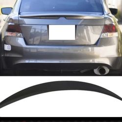 Fits 08-12 Honda Accord 4Dr OE Style Unpainted Rear Trunk Spoiler Wing Lip - ABS