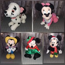 Talking/singing Disnry Stuffed Animals (5 Of Them)
