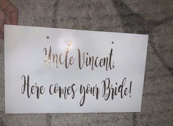 Wedding - Here Comes The Bride Sign
