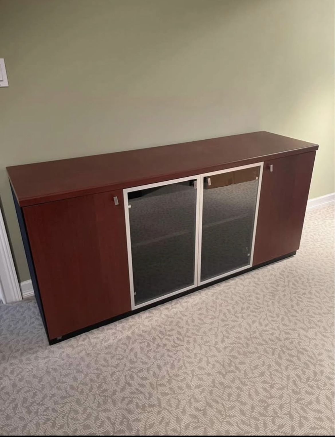 $2600 Guglielmo Cherry Wood Storage Cabinet / Media Console