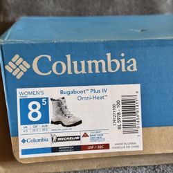 Columbia Bugaboot Plus IV Omni-heat Waterproof Snow Boot Michelin Size 8.5