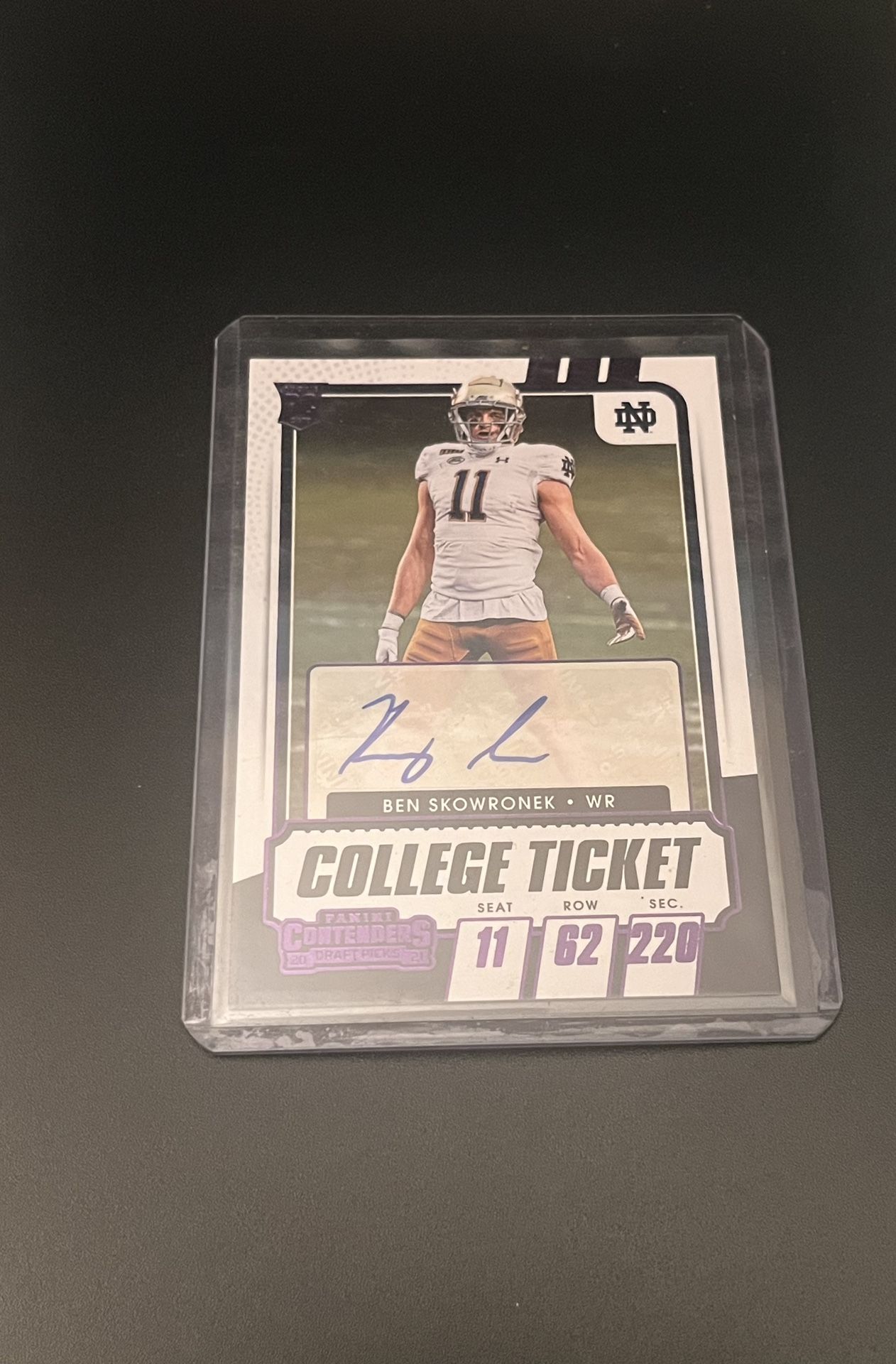 Ben Skowronek College Ticket Auto 