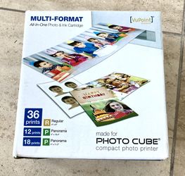 VuPoint Solutions Multi-Format All-In-One Photo and Ink Cartridge for Photo Cube