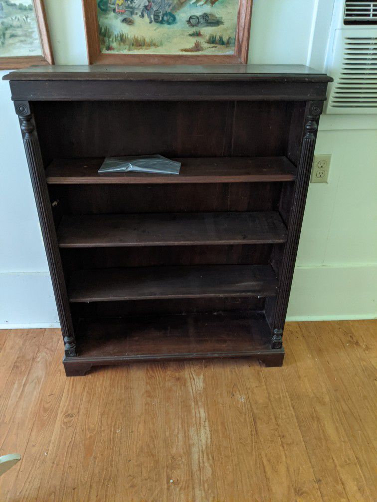 Solid Wood Antique Bookcase