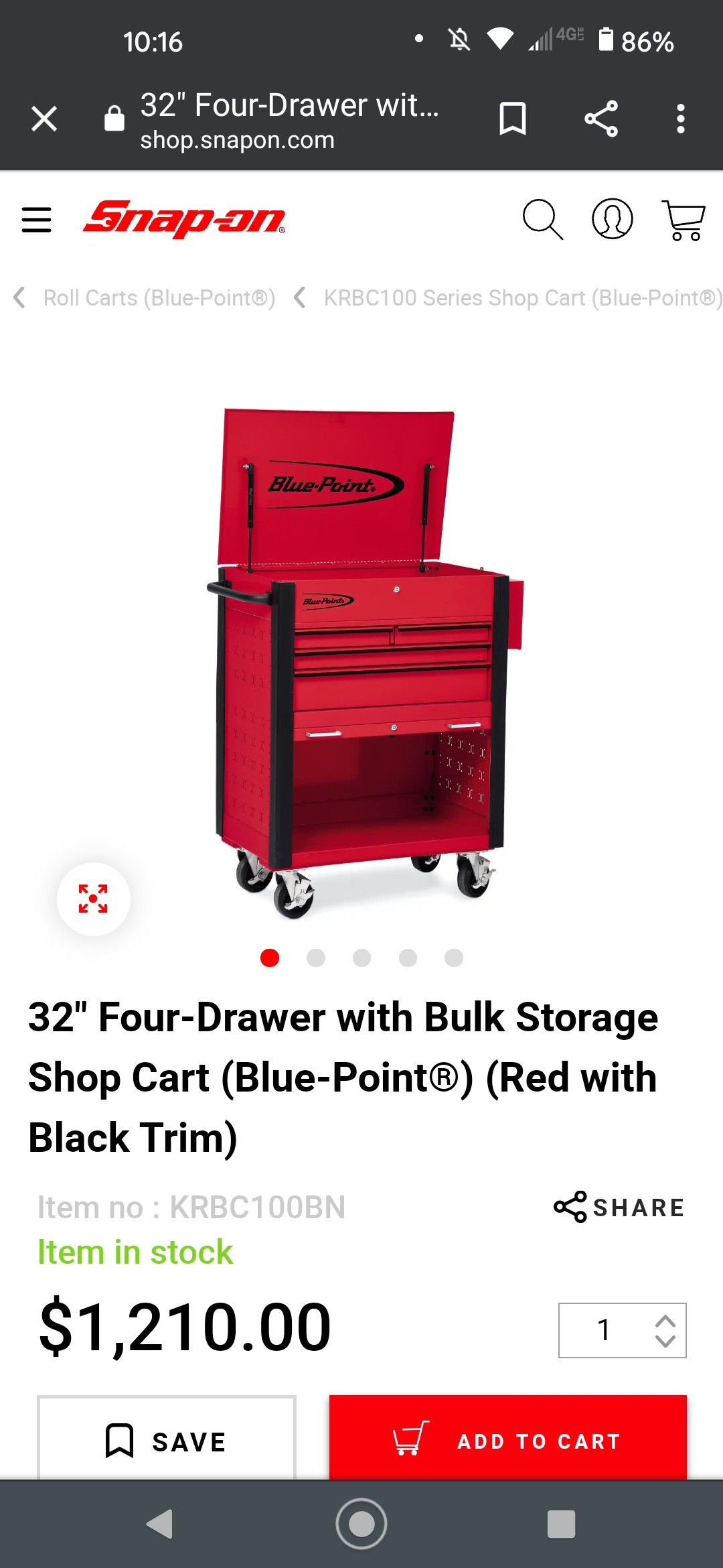 Bluepoint Roll Cart