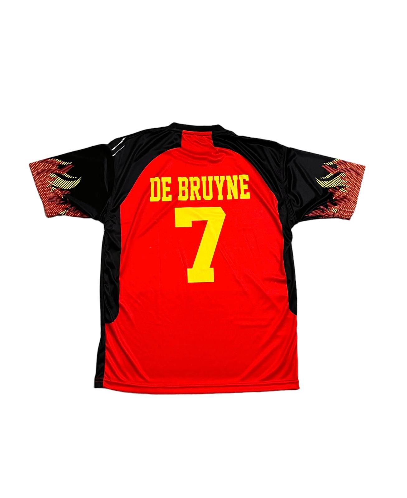 De bruyne 2022-23 Belgium Home National Jersey - Red-Black