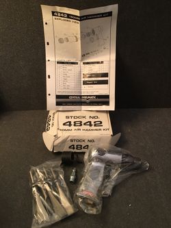 Central Pneumatic 150MM Air Hammer Kit With Accessories NEW