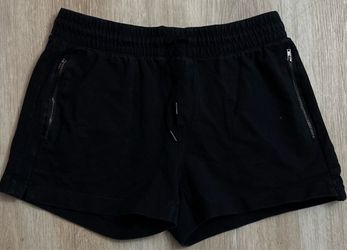 Womens Medium Black 90 Degree by Reflex Athletic Shorts with zipper pockets
