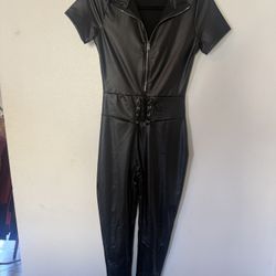 Leather Jumpsuit