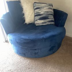 Swivel Chair Blue