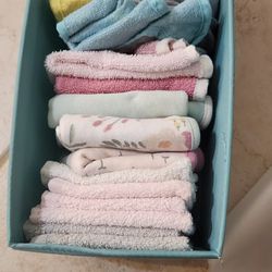 Baby Towels, Bibs And Burp Clothes Assortment 