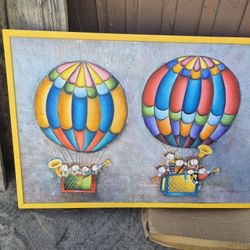 Whimsical Musicians in Balloons" by artist J. Roybal Frame Music