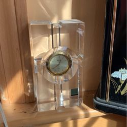 Bulova Crystal Clock6” Tall