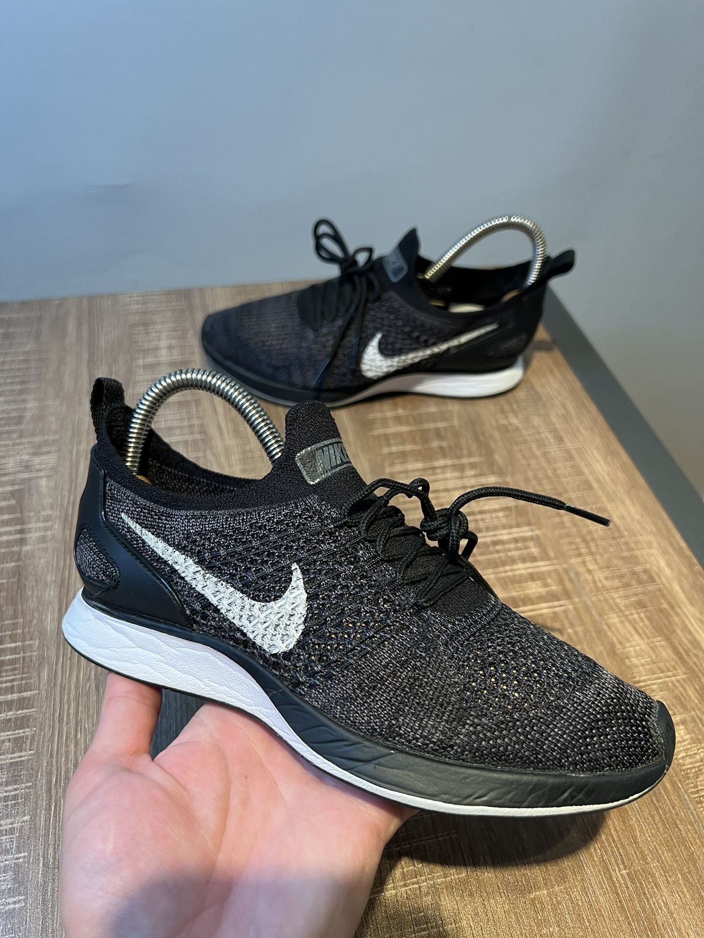 Nike Air Zoom Mariah Flyknit Racer Women's Size 6.5 Running Shoes Black
