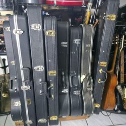Electric Guitar And Bass Hard Cases !! $70 Each Or Best Offer !!