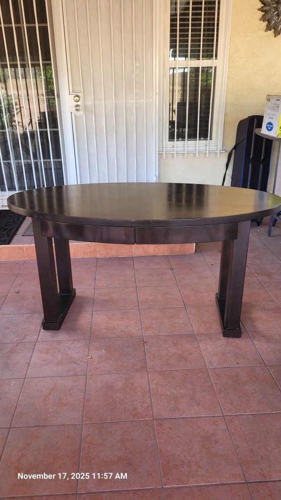 Sturdy Dining Table Or Desk With Drawers