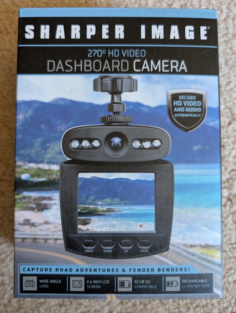 270° HD Video Dashboard Camera - Sharper Image 