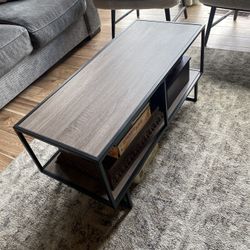 Coffee Table With Wood Grain