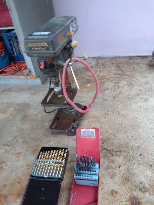 Table mounted Drill With Bits