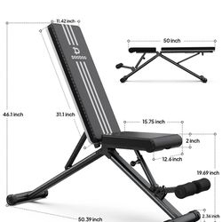 Pooboo Workout Bench, Sit Up Bench 