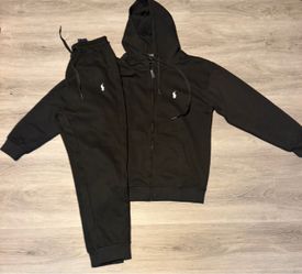 Black polo sweatsuit, medium, brand new.